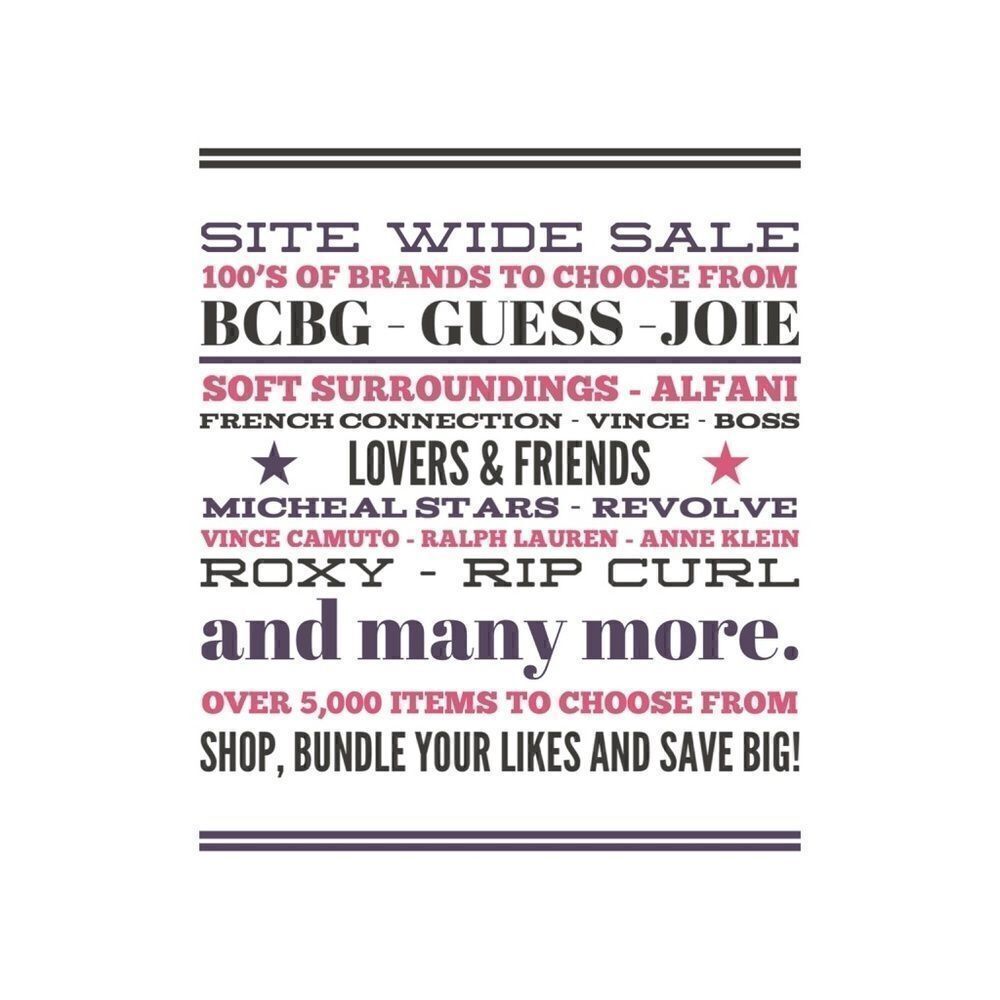 100’s of brands & 1000’s of items to choose from. New